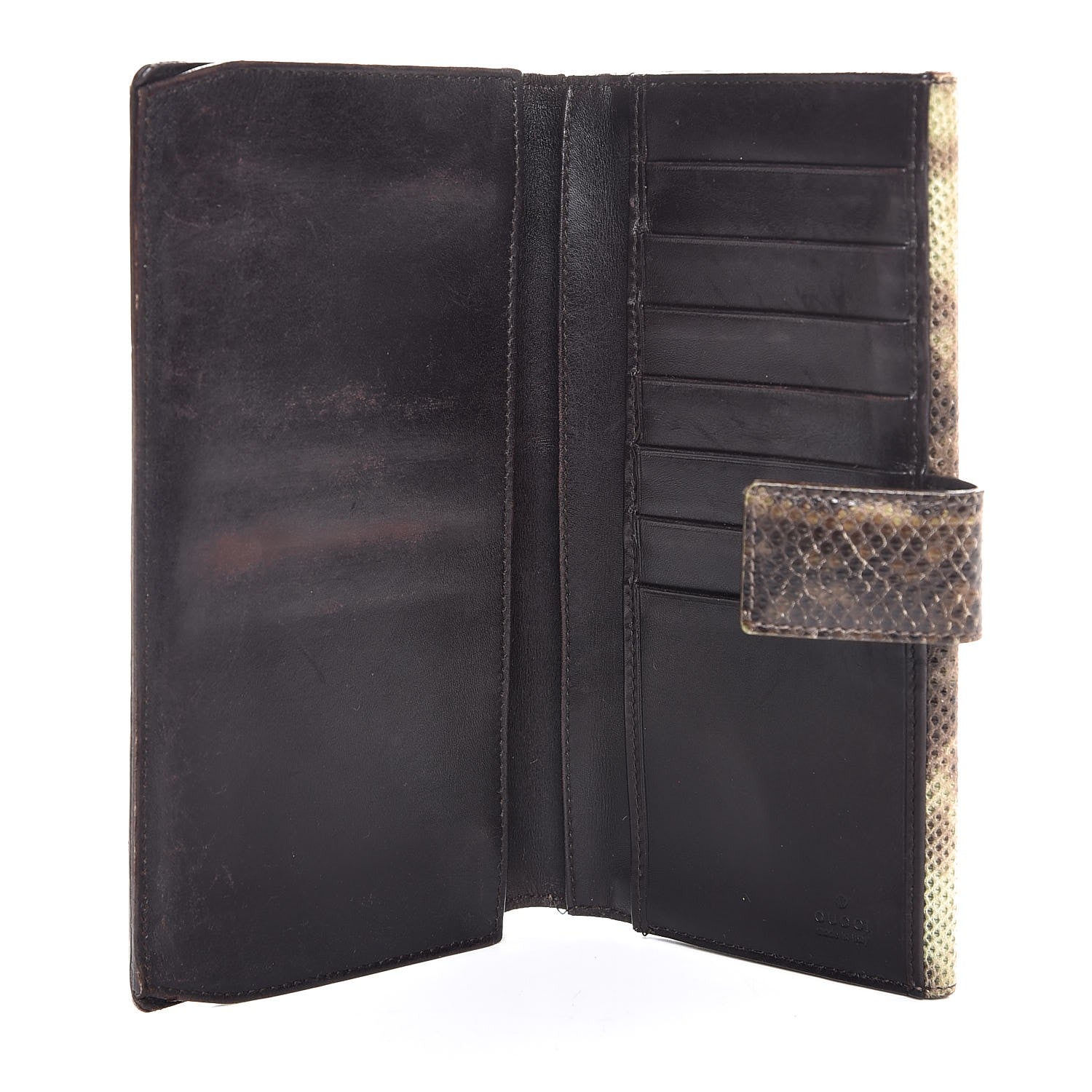 Gucci Python Continental Wallet Brown 5 of 9