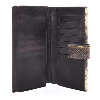 Gucci Python Continental Wallet Brown 5 of 9