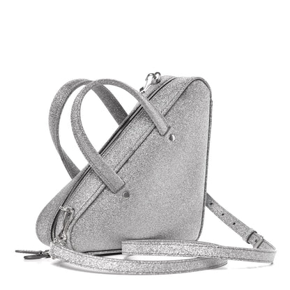 Balenciaga Glitter XS Triangle Duffle Argent Black 3 of 10