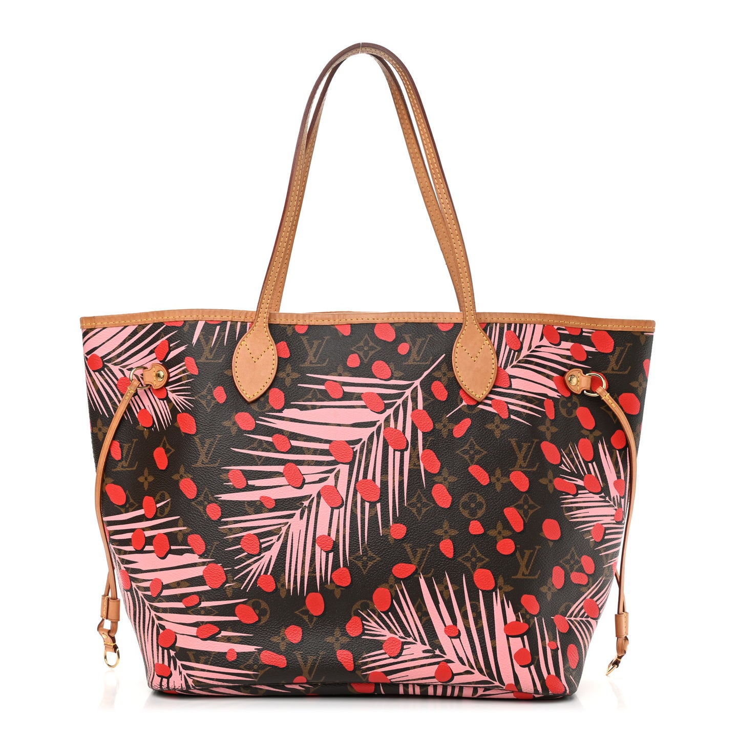 Monogram Jungle Dots Neo Neverfull MM Sugar Pink Poppy