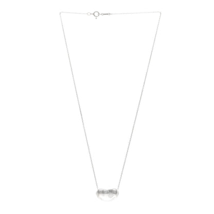 Tiffany Sterling Silver 19mm Elsa Peretti Bean Pendant Necklace 3 of 5