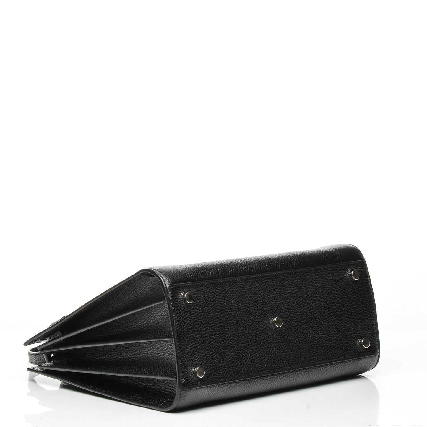 Grained Calfskin Small Sac De Jour Black