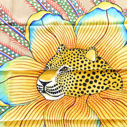 Hermes Silk Baobab Cat Scarf 90 2 of 3