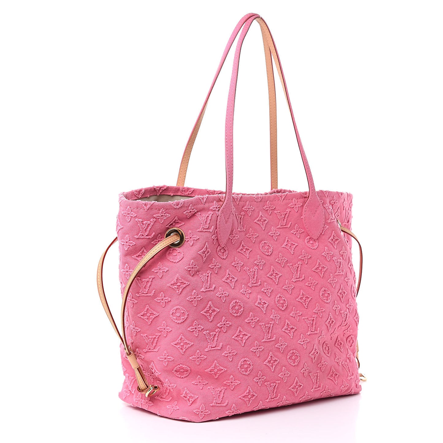Monogram Denim Neverfull MM Rose