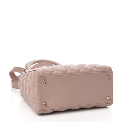 Christian Dior Lambskin Cannage Medium Lady Dior Bois de Rose 4 of 10