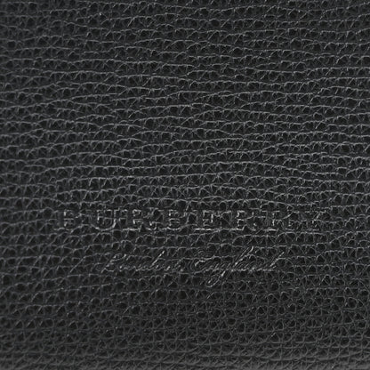 Burberry Grainy Calfskin Haymarket Check Medium Reversible Tote Black 5 of 15
