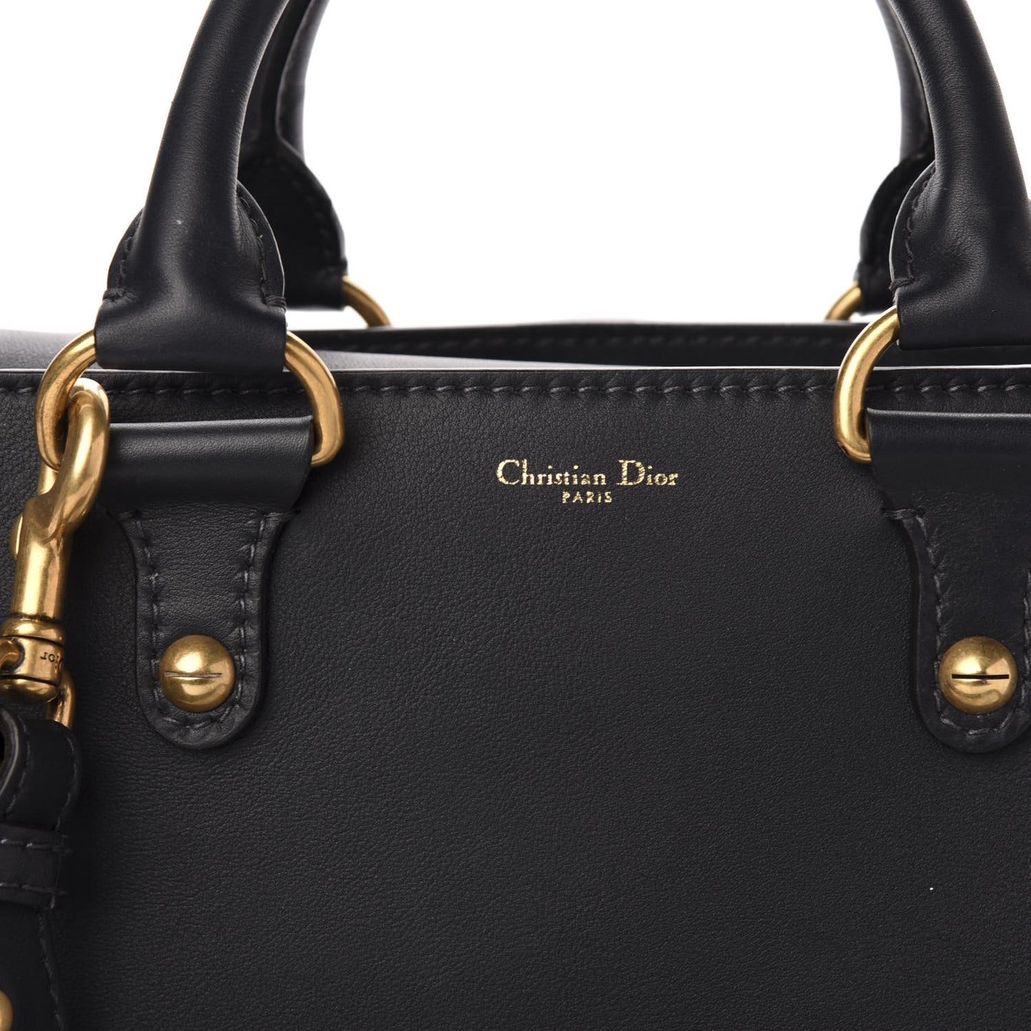 Smooth Calfskin Studded DiorAvenue Bag Navy