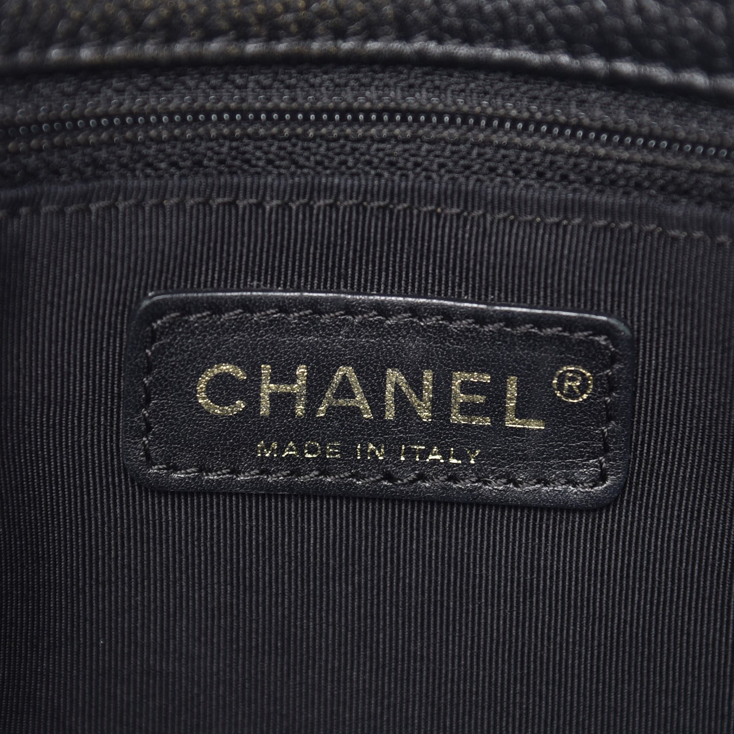 Chanel Calfskin Cerf Shopper Tote Black 6 of 12