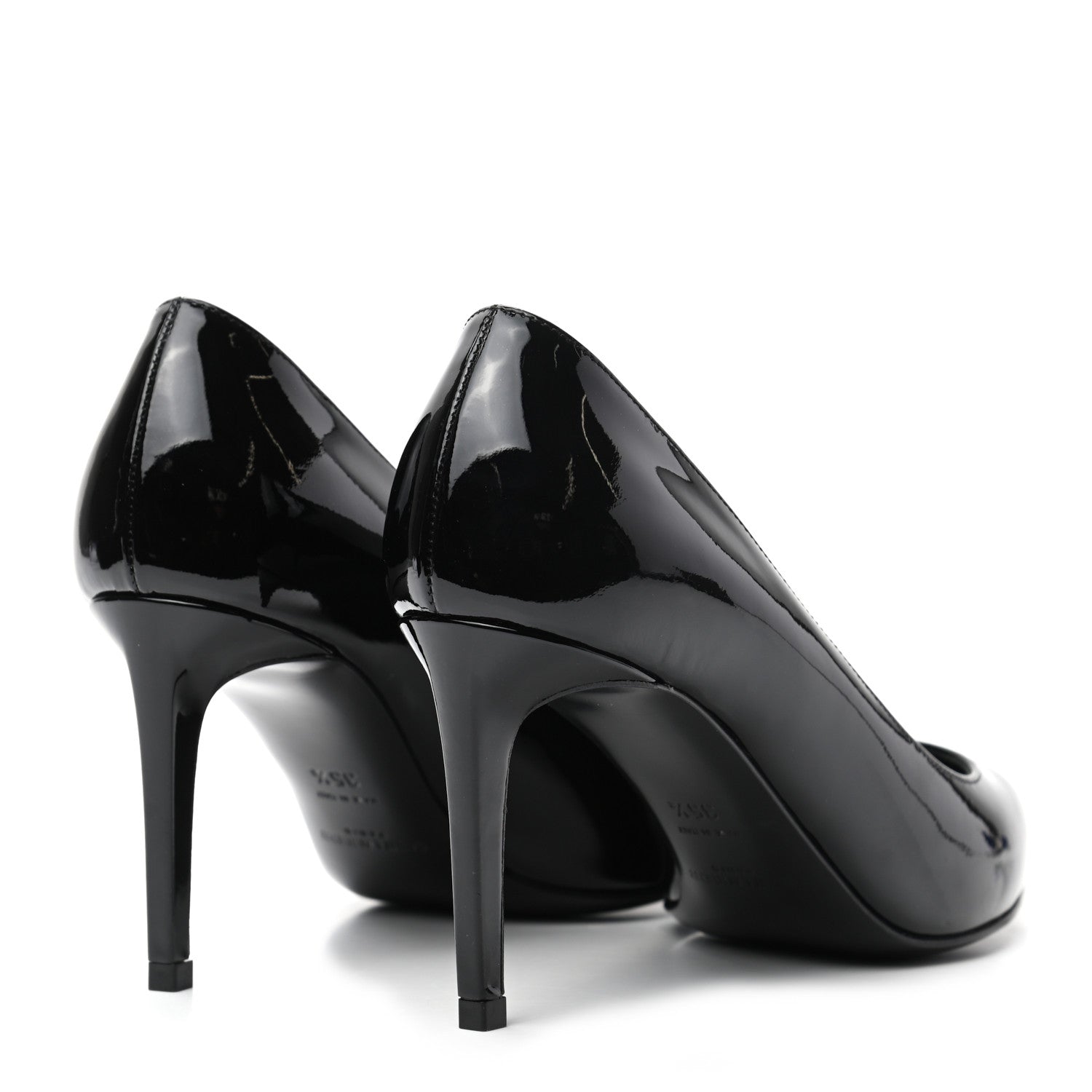 Saint Laurent Patent Classic Paris 105 Escarpin Pumps 35.5 Black 4 of 8