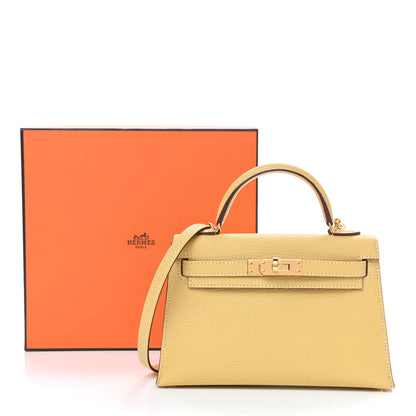 Hermes Chevre Mysore Mini Kelly Sellier 20 Foin 10 of 10