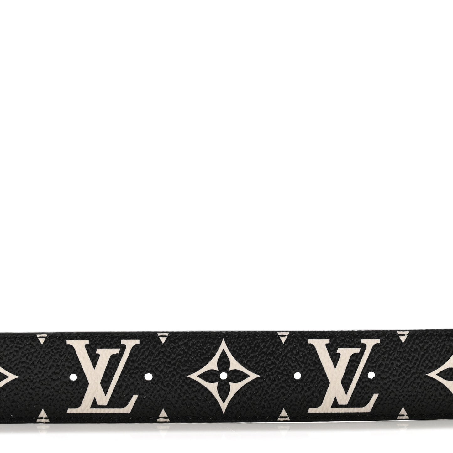 Monogram Crafty 30mm Iconic Reversible Belt Caramel Cream Black