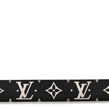 Louis Vuitton Monogram Crafty 30mm Iconic Reversible Belt Caramel Cream Black 4 of 5