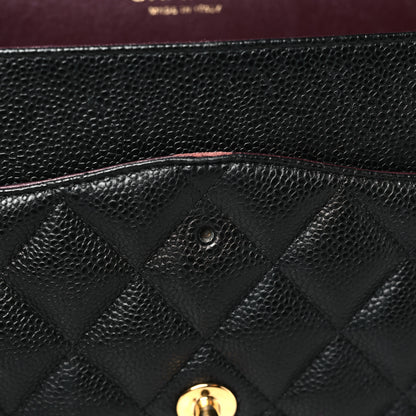 Chanel Caviar Quilted Jumbo Double Flap Black 12 of 12