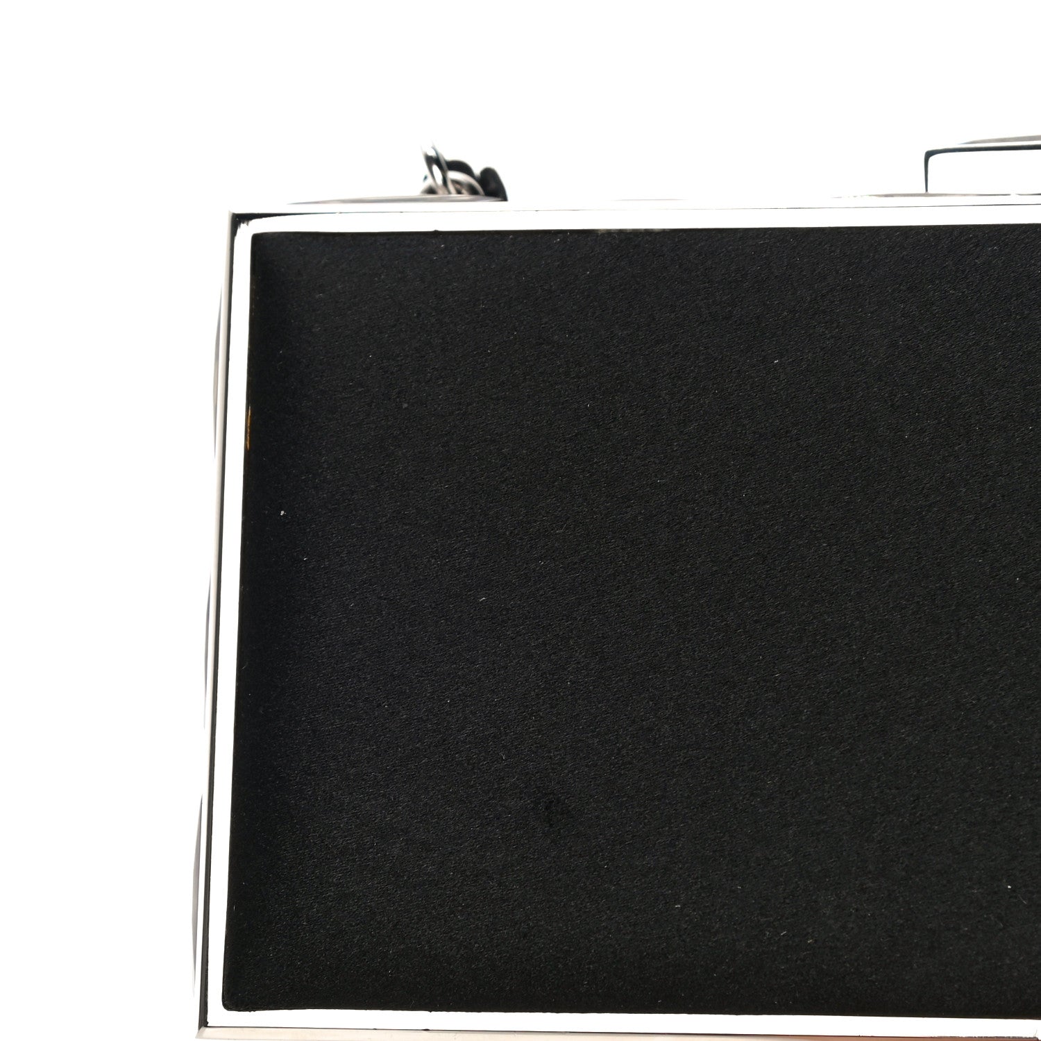 Judith Leiber Crystal Trim Satin Evening Bag Clutch Black 10 of 10