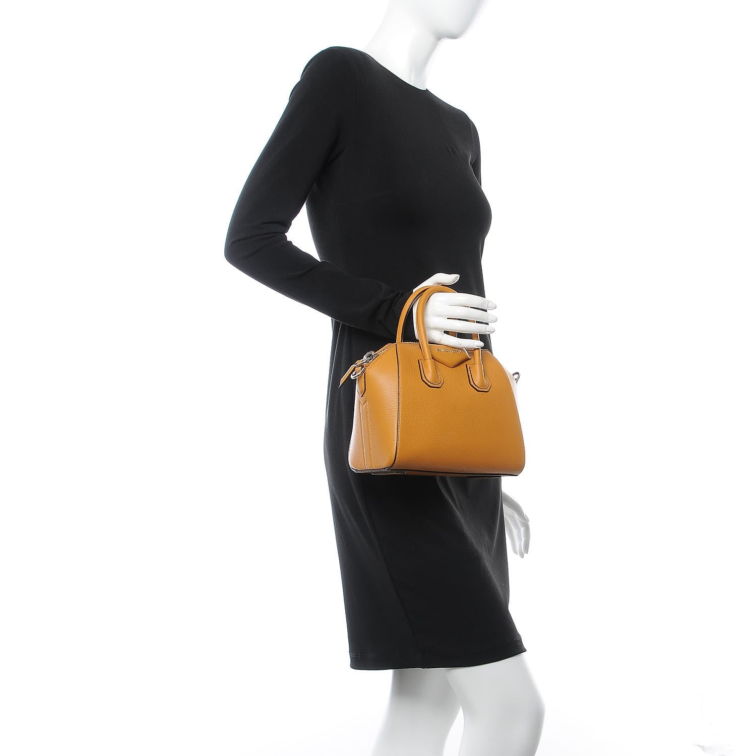 Givenchy Sugar Goatskin Mini Antigona Caramel Brown 3 of 8
