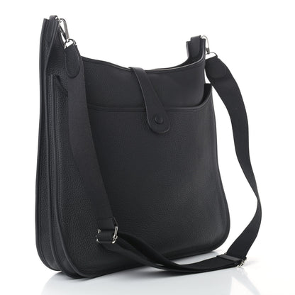 Hermes Taurillon Clemence Evelyne III TGM Black 2 of 11