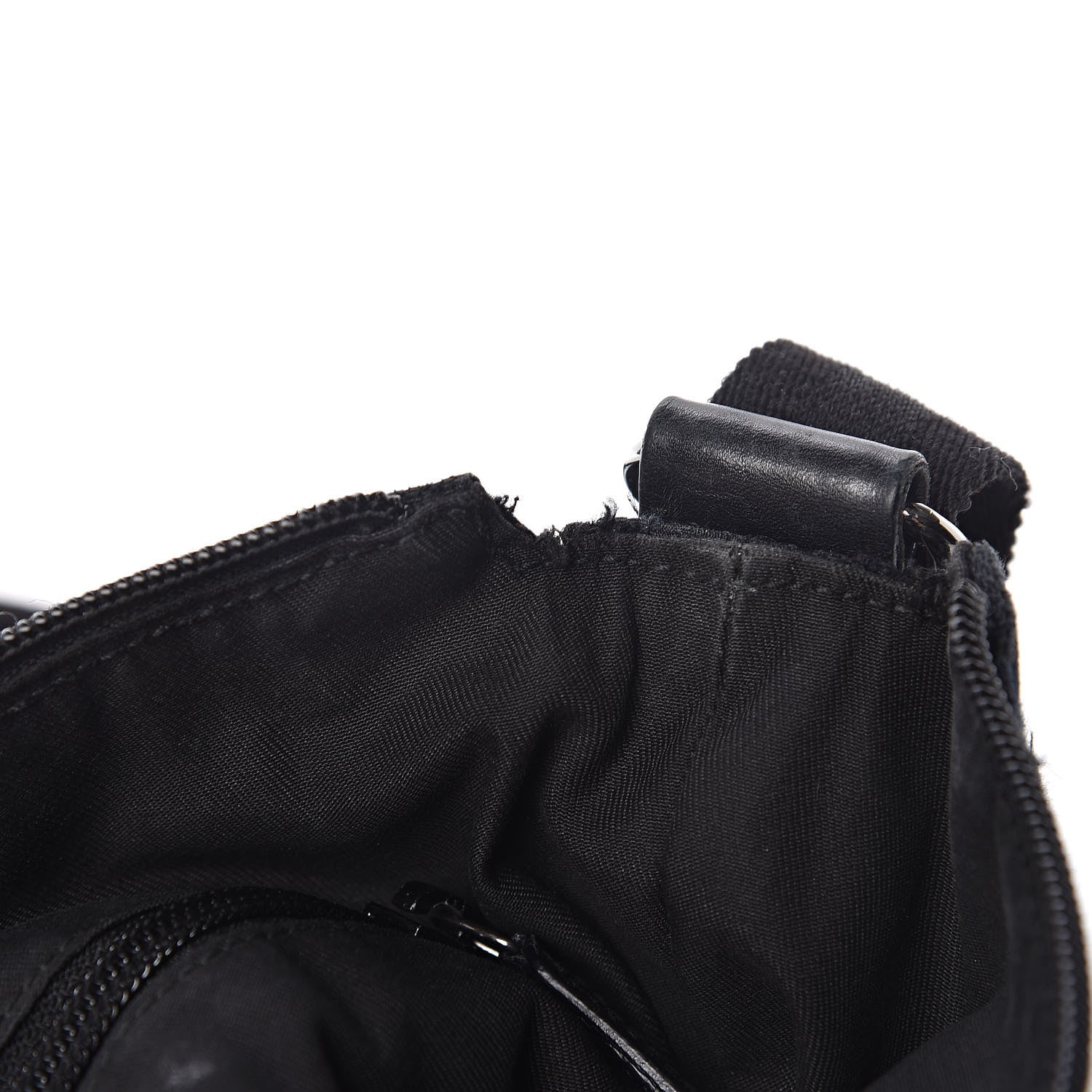 Gucci Monogram Calfskin Perforated Medium Flat Messenger Bag Black 12 of 17