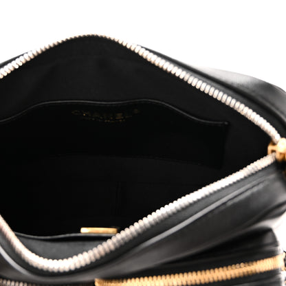 Chanel Calfskin Quilted Large Camera Case Black Black 5 of 10