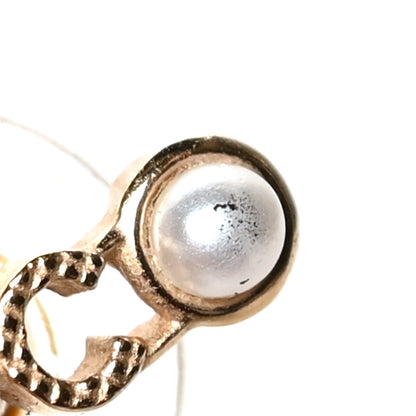 Chanel Pearl Coco Earrings Gold 5 of 6