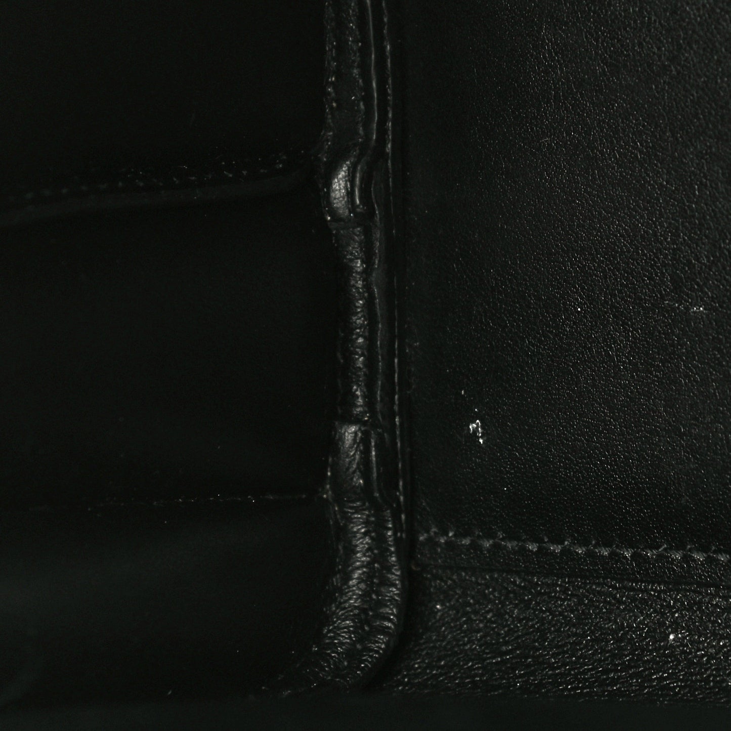 Grained Calfskin Baby Sac De Jour Black