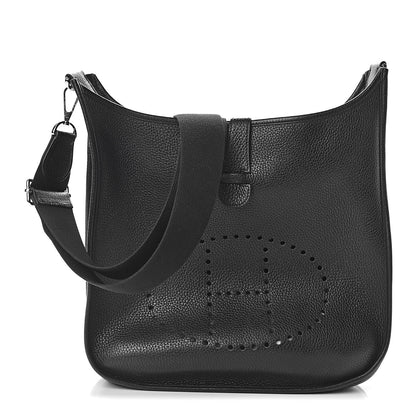 Hermes Taurillon Clemence Evelyne III GM Black 2 of 10