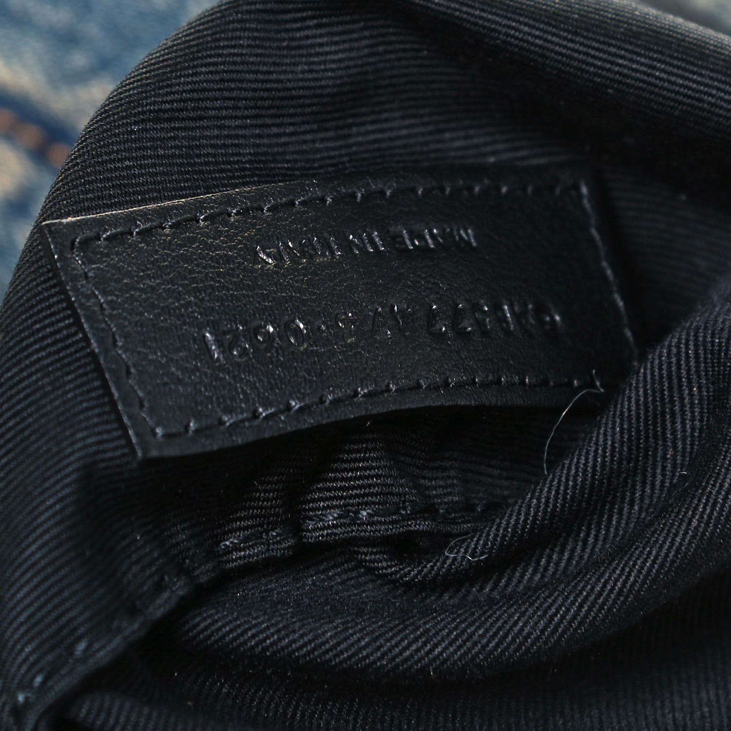 Saint Laurent Denim Quilted Medium Loulou Puffer Monogram Chain Satchel Blue Black 7 of 9