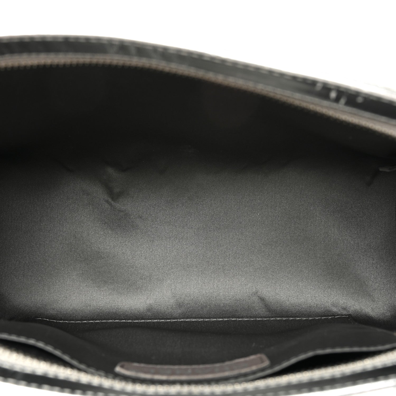 Chanel Metallic Patent Calfskin Lucky Symbols Pochette Silver 5 of 19