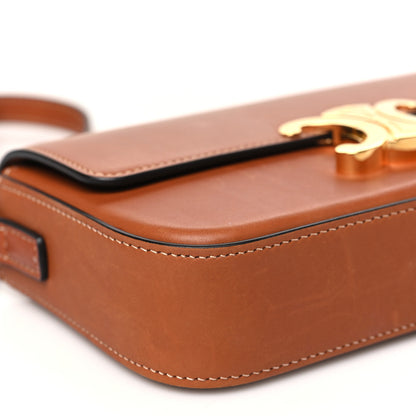 Celine Natural Calfskin Triomphe Shoulder Bag Tan 9 of 10