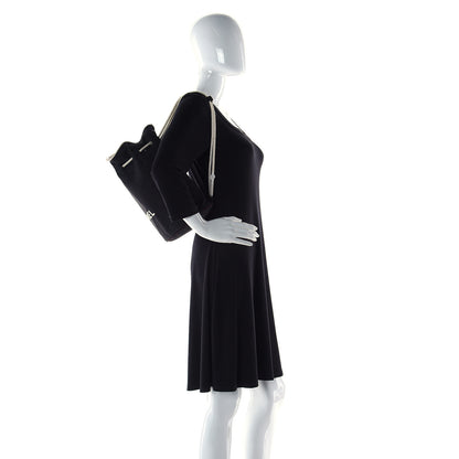 Chanel Drawstring Black White 6 of 8