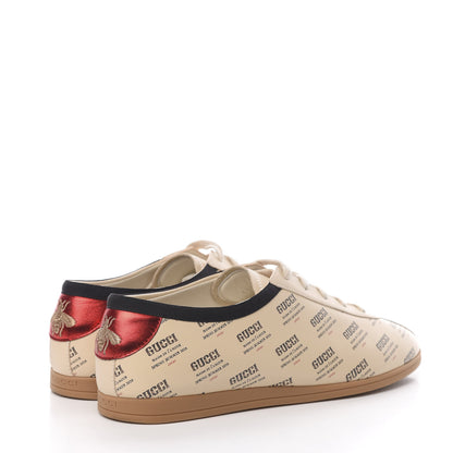 Gucci Calfskin Stamp Print Mens Falacer Sneakers 7.5 Soy 4 of 7