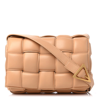 Bottega Veneta Nappa Maxi Intreccio Padded Cassette Crossbody Bag Almond 1 of 10
