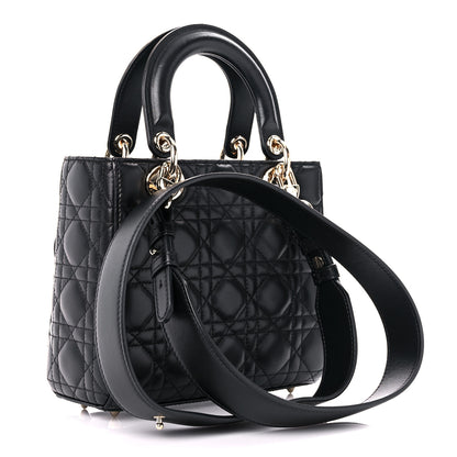Christian Dior Lambskin Cannage Small My ABCDior Lady Dior Black 4 of 11