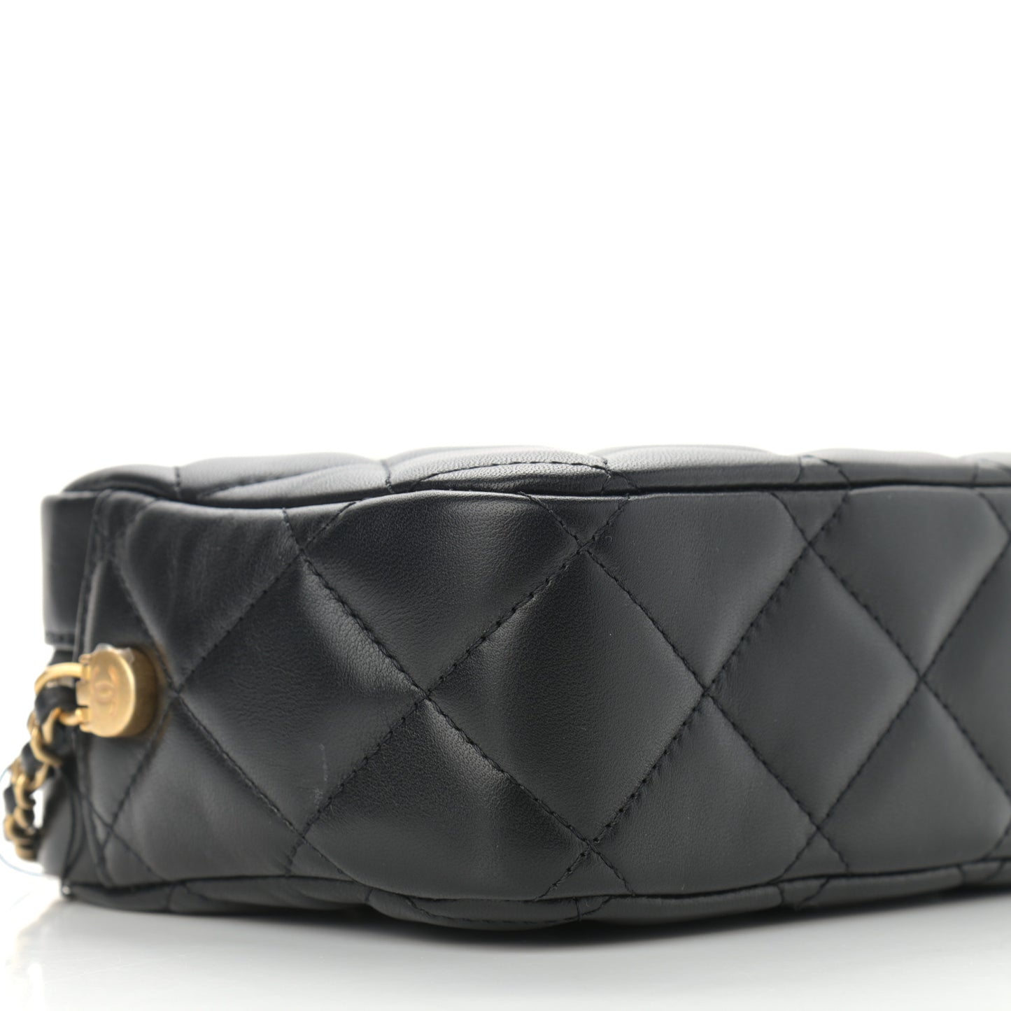 Lambskin Quilted Mini My Perfect Camera Case Black