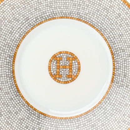 Hermes Porcelain Mosaique Au 24 Gold Tea Cup And Saucer Set Of 2 8 of 11