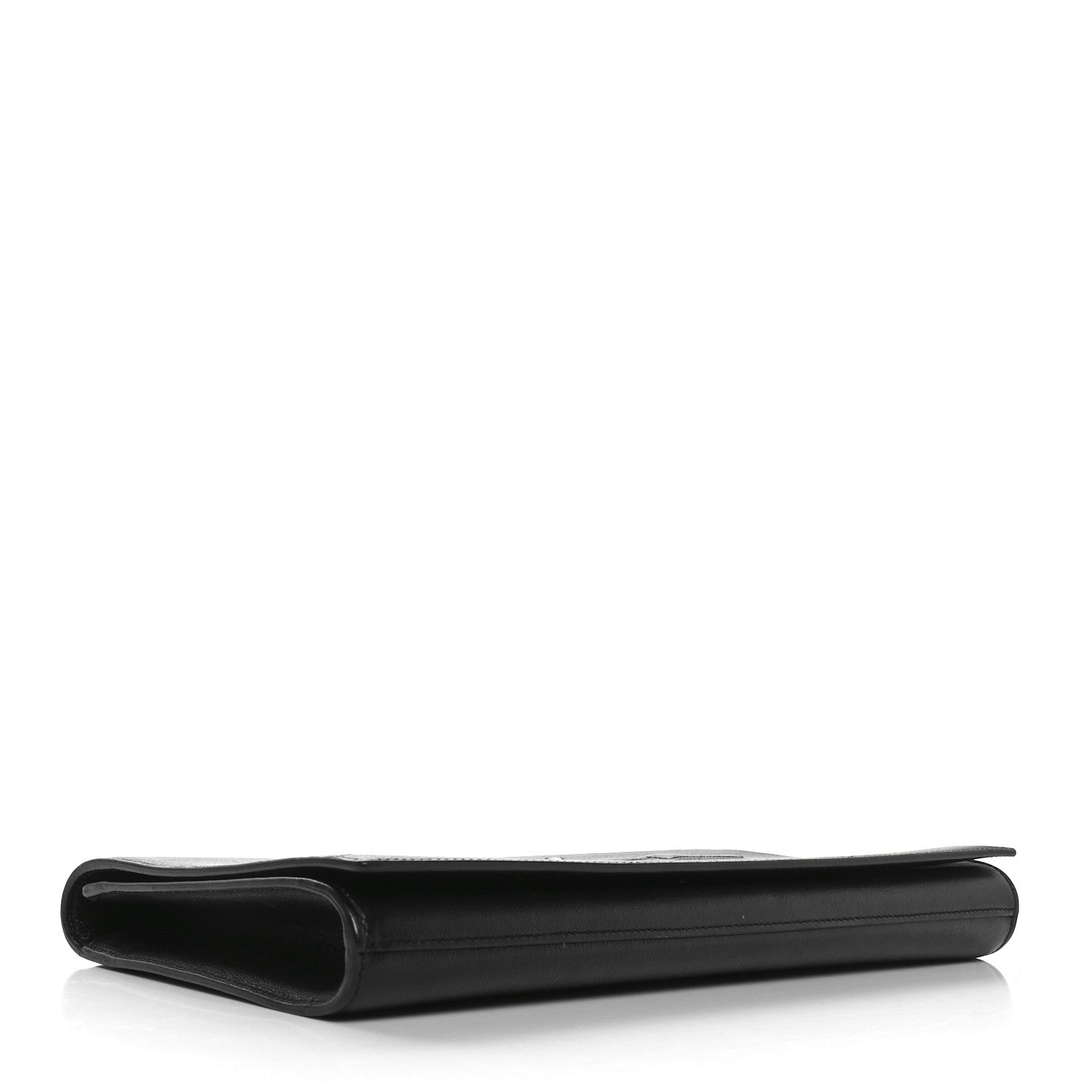Saint Laurent Calfskin Monogram Large Belle De Jour Clutch Black 4 of 9