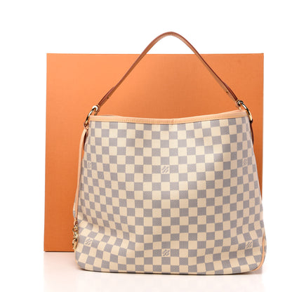 Louis Vuitton Damier Azur Delightful MM Rose Ballerine 11 of 11