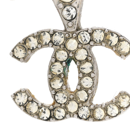 Chanel Crystal Starfall Drop CC Earrings Silver 5 of 7