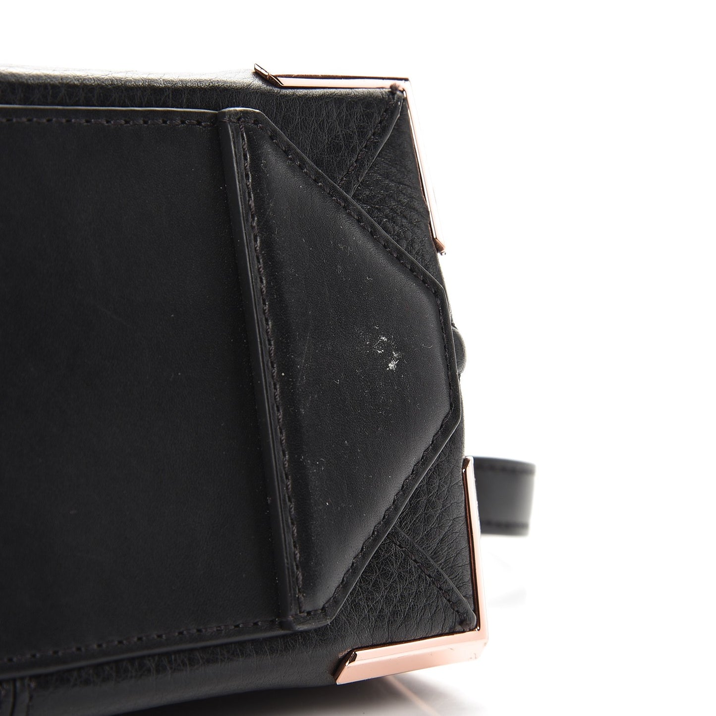 Calfskin Small Marion Soft Black Rose Gold Hardware