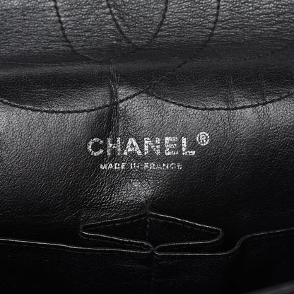 Chanel Glazed Aged Calfskin Quilted 2.55 Reissue 227 Flap So Black 6 of 11