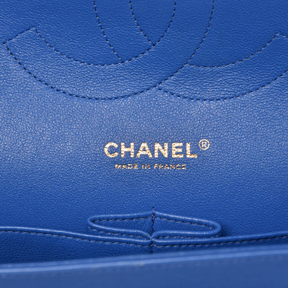 Chanel Lambskin Quilted Jumbo Double Flap Blue 7 of 14