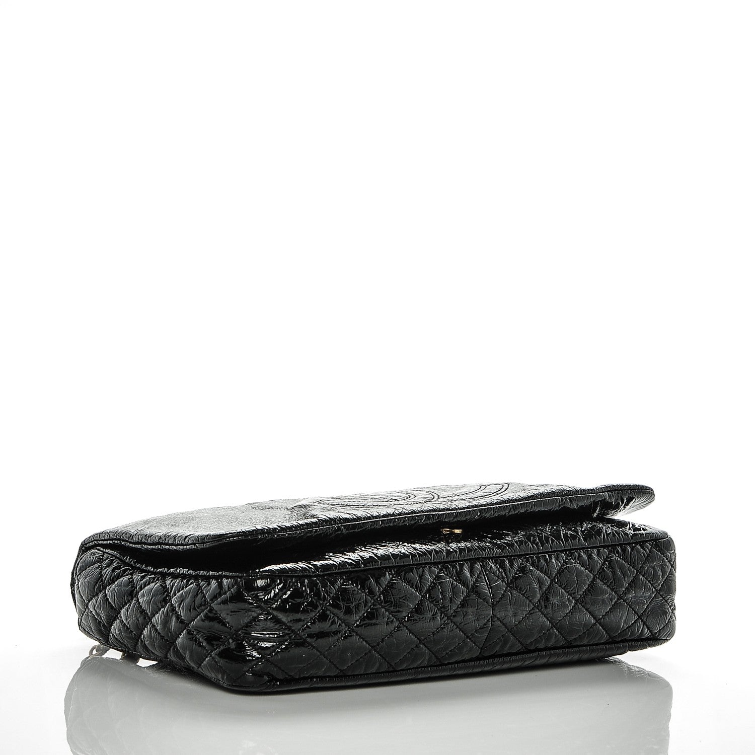 Chanel Vinyl Medium Rock and Chain Flap Black 4 of 7