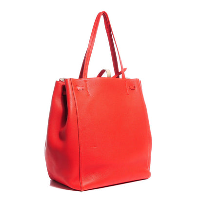 Celine Soft Grained Calfskin Medium Cabas Phantom Vermillion 3 of 8