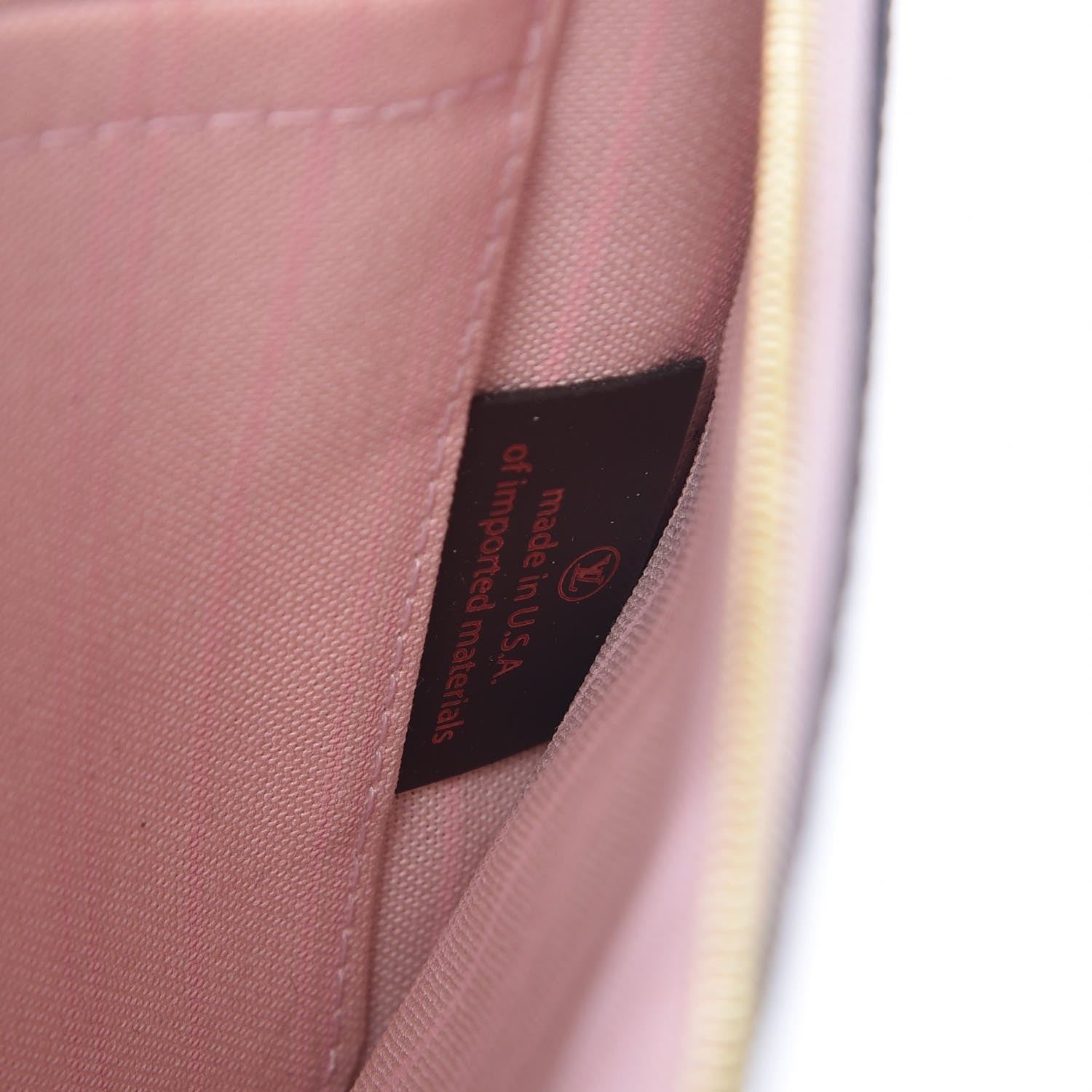 Louis Vuitton Damier Ebene Neverfull MM GM Pochette Rose Ballerine 7 of 8