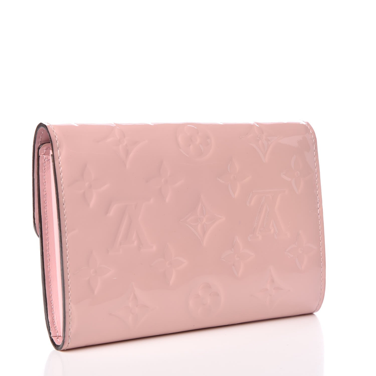 Louis Vuitton Vernis Sarah Compact Wallet Rose Ballerine 3 of 8