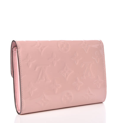 Louis Vuitton Vernis Sarah Compact Wallet Rose Ballerine 3 of 8