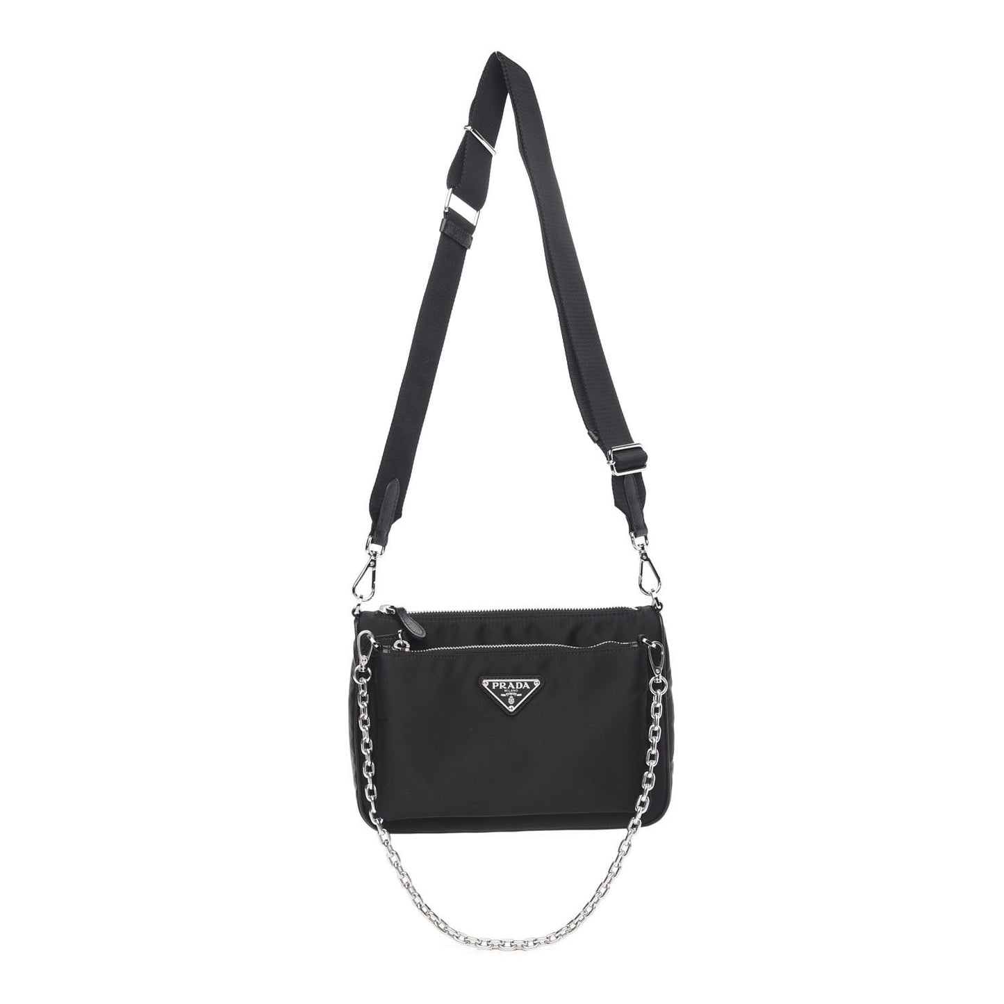 Nylon Shoulder Bag Black
