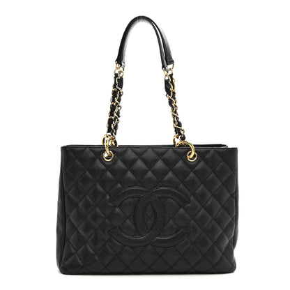 Chanel Caviar Quilted Grand Shopping Tote GST Black 1 of 11