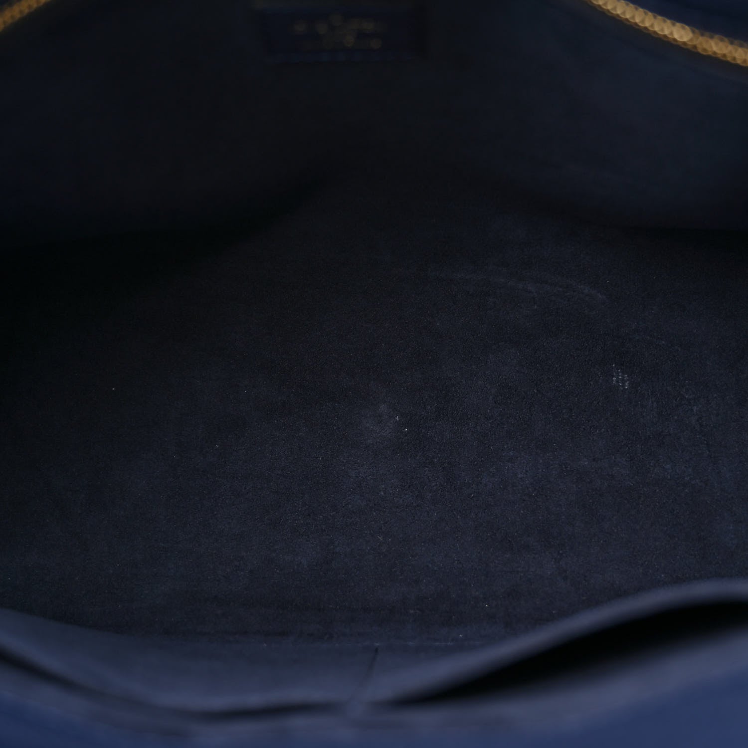 Louis Vuitton Calfskin Mahina Braided On My Side MM Navy 5 of 9