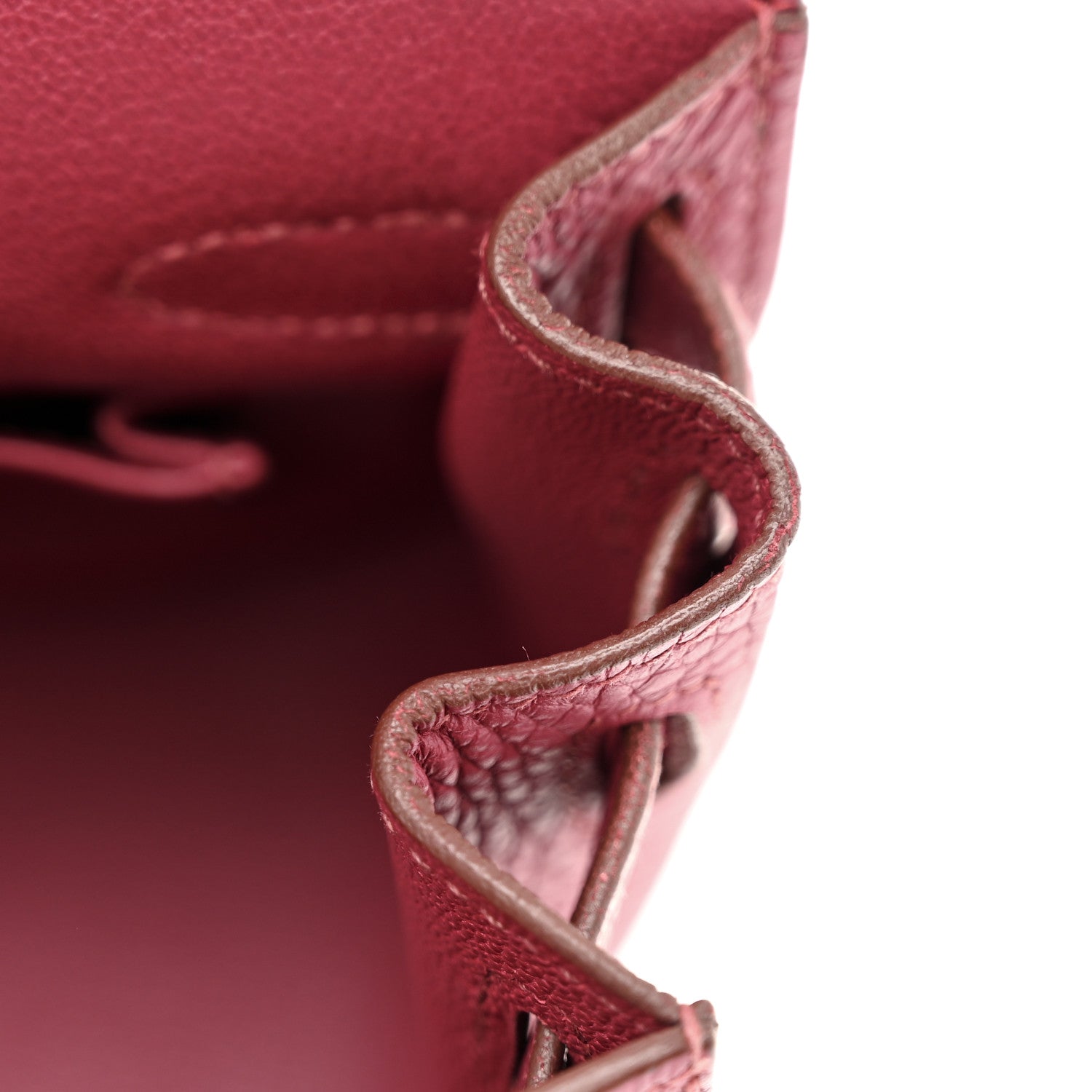 Hermes Taurillon Clemence Jypsiere 28 Rubis 11 of 13