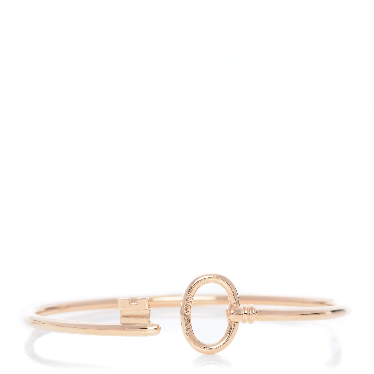 18K Rose Gold Keys Wire Bracelet